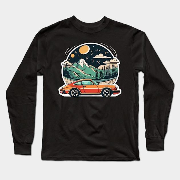 Porsche 911 | Vintage Car Long Sleeve T-Shirt by kknows